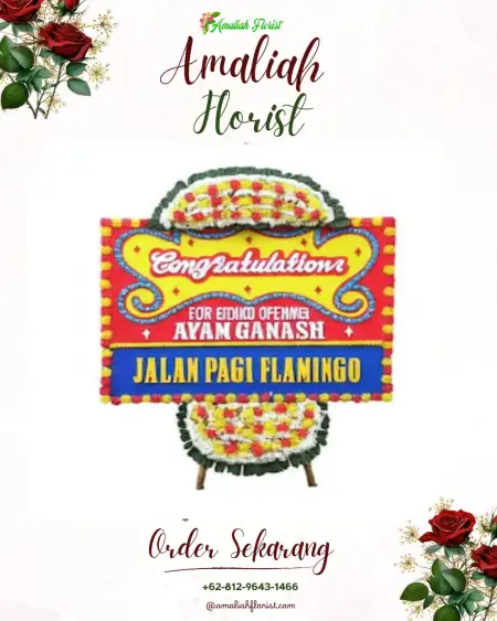 Sewa Papan Bunga Taelarek